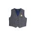 Nautica Tuxedo Vest: Blue Stripes Jackets & Outerwear - Size 18 Month