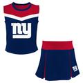 Girls Youth Royal New York Giants Spirit Two-Piece Cheerleader Set