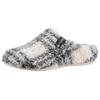 Pantoffel VERBENAS "York Gales", Damen, Gr. 39, grau (weiß, grau), Textil, kariert, klassisch, Schuhe Hausschuh Pantoffeln, in karierter Optik