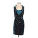 Aidan Mattox Cocktail Dress: Blue Dresses - Women's Size 2