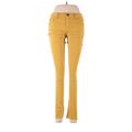 Love, Fire Jeans - Mid/Reg Rise Skinny Leg Denim: Yellow Bottoms - Women's Size 5 - Indigo Wash