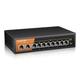 keepLiNK 10 Port Gigabit PoE Switch, 8 Ports Gigabit PoE+ & 2 Gigabit Uplink Ports, Total Power 120W 802.3af/at, Metal Casing Plug and Play Fanless Unmanaged