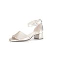 Gabor Women Sandals, Ladies Strappy Sandals,Summer Shoes,Straps,Elegant,Feminine,Light Heel,Beige (Muschel),39 EU / 6 UK