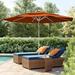 Arlmont & Co. Hibo 11' Market Umbrella Metal in Orange | 107 H in | Wayfair 8649686A6F27414D817CB1D494DC9683