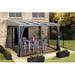 Sojag Pompano Aluminum Patio Gazebo Aluminum/Metal in Gray | 94.61 H x 144 W x 120 D in | Wayfair 500-9167559