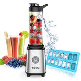 Sboly Personal Blender, Smoothie Blender Single Serve Small Blender for Juice Shakes, w/ Ice Tray in Gray | Wayfair WMQ-JBQ021SBOLY621