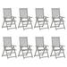 Latitude Run® Outdoor Recliner Chairs Patio Chair w/ Cushions Solid Wood Acacia Wood in Gray | 43.3 H x 22 W x 27.6 D in | Wayfair