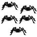 The Holiday Aisle® 5PCS Halloween Giant Spider Black Soft Hairy Scary Spider For Halloween Outdoor Yard & Indoor Decoration, | Wayfair