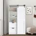 Latitude Run® Armoire Wood in White | 71.11 H x 39.61 W x 18.71 D in | Wayfair E3085D14201545BD9A3A88B95A3C0EFF