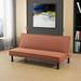 Ebern Designs Mava Daybed Wood/Metal in Brown | 32 H x 64 W x 37 D in | Wayfair CA30BB2A2357459CA4762458913F5E65