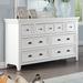 Lark Manor™ Arslaan 7 - Drawer Dresser, Solid Wood in White | 36 H x 56 W x 18 D in | Wayfair E5F57C25778B46B899D56516BA2078AF