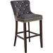 Rosdorf Park Joonyoung Bar Stool Metal in Black/Gray | 40.8 H x 19.7 W x 22 D in | Wayfair 0AE4BC584634488499007A76DE7947E6