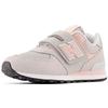 Sneaker NEW BALANCE "574", Gr. 31, rosa, Leder, Textil, sportlich, Schuhe, mit Klettverschluss