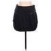 Zara Casual Mini Skirt Mini: Black Solid Bottoms - Women's Size 28