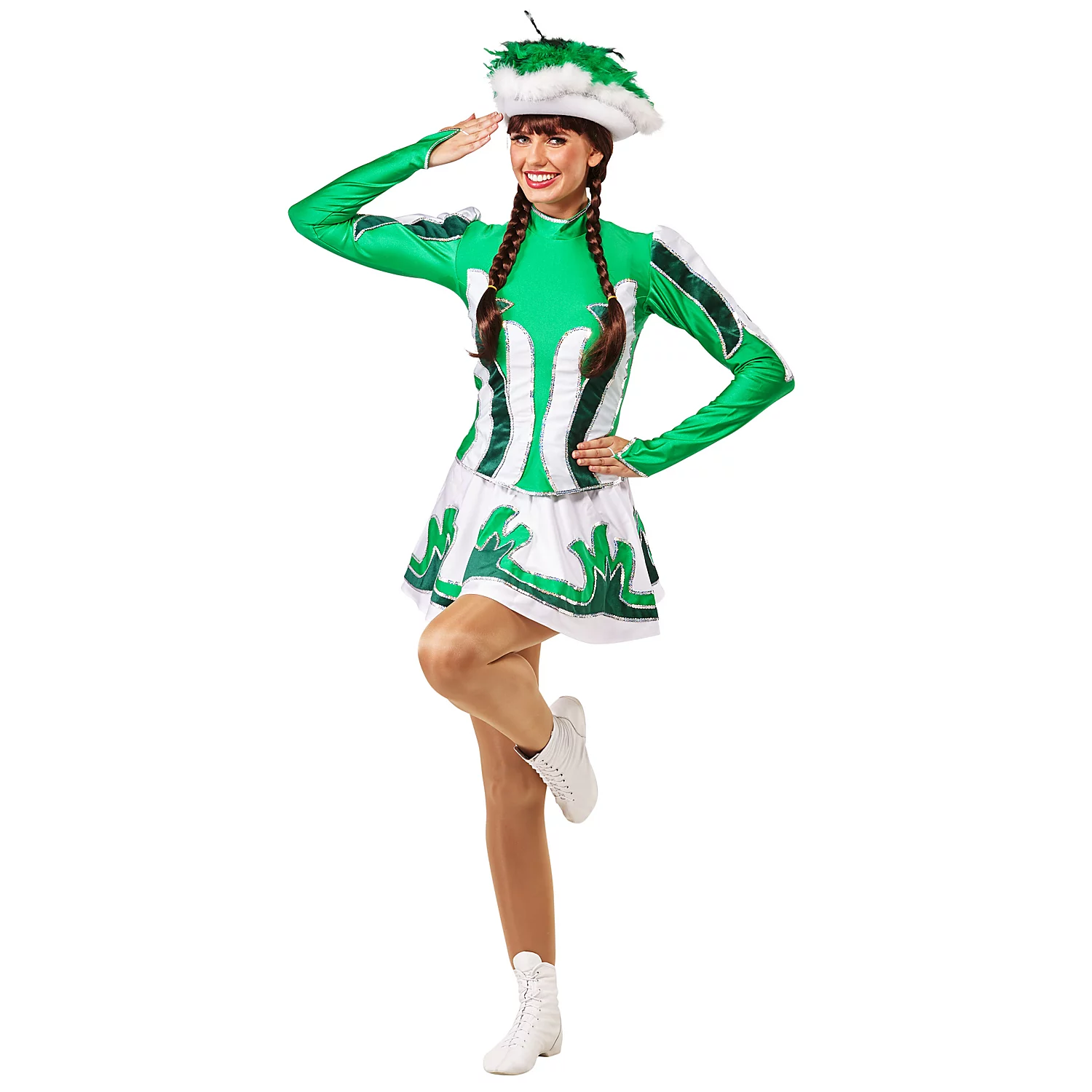 buttinette Gardekostüm, grün/dunkelgrün Image