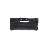 Kenneth Cole New York Leather Clutch: Black Print Bags