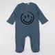 Baby romper kids clothes long sleeves ribbed pajamas baby overalls flocking smile boy girls clothes