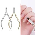 Stainless Steel Cuticle Nail Nipper Professional Nail Clippers Manicure Pedicure Care Trim Plier