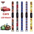 Disney Autos Kinder Uhren Jungen Silikon Strap Sport Touch Armband Armband Led Kinder Uhr Mädchen