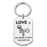 Lustige Freund Freundin Geschenk Keychain für Mann Frau Paar Schlüssel für Verlobten Verlobten