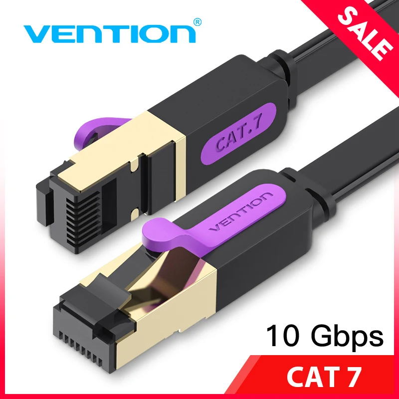 Vention ethernet kabel cat 7 lan kabel stp rj45 netzwerk kabel für kompatibles patch kabel für computer router laptop flach draht 20m Image