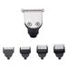 NUOLUX Electric Beard Shaver Head Metal Beard Razor Replacement Hair Trimmer Accessory for Three Heads Electric Shavers (1PC Clipper + 4PCS Combs No Beard Shaver)