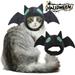 Pnellth Pet Headgear Bat Shaped Pet Hat Halloween Costume Soft Cat Dog Headwear