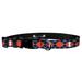 Moose Pet Wear Dog Collar - University of Illinois Adjustable Pet Collars Made in The USA - 3/4 Inch Wide Small Argyle