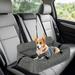 Tooyful Dog Seat of Car Dog Booster Seat Pet SUV Seat Hammock with Leash Portable Nonslip Nest Kennel for Kitty Cats Kitten Large Dogs Pet Accessories Gray Linen