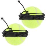 NUOLUX 2pcs Tennis Training Balls Multifunctional Tennis Balls Pet Dog Tennis Ball Plaything