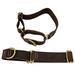 BlazingPaws Vibrania Martingale Slip-On Super Soft Distressed Leather Dog Collar for Large XL XXL Dogs 1.5 Inch Wide in Colorful Vintage Shades (L: Neck Size 15-19 Inches Brown)