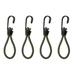 4pcs Multi-function Tent Fixing Strap Buckles Elastic Rope Buckles for Camping Tent