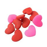 6 PCS Silicone Tennis Racket Vibration Dampeners Heart Shape Tennis Racquet Absorbers Tennis Racket Strings Dampers for Players (Red and Rosy)