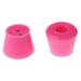 2 Pieces PU Roller Skates Toe Stops Inline Skates Toe Stoppers Ice Skates Accessories Durable Wear-resistant Outdoors Pink
