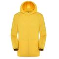 Wyongtao Women Men Windproof Jacket Winter Fleece Snow Coat Hooded Raincoat Sports Running and Mountaineering Suit Yellow S
