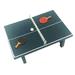 NUOLUX 1 Set Mini House Accessory 1:12 Mini House Miniature Table Tennis Set Furniture Toy (1Pc Table Tennis Table 1Pc Table Tennis 2Pcs Rackets)
