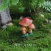 3pcs Miniature Mushroom Decoration Mini Garden Layout Mushroom Bonsai Decorative Resin Mushroom