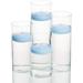 Set Of 4 Cylinder Vases And 4 Light Blue Richland Floating Candles 3