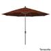 Havenside Home North Bend 11-foot Crank Open Auto-tilt Beige Umbrella by Terracotta