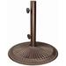 Coral Free-Standing 50 Pound Cast Iron Patio Umbrella Base Bronze