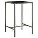 Irfora Patio Bar Table Gray 27.6 x27.6 x43.3 Poly Rattan and Glass