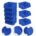 NUOLUX 8pcs Warehouse Storage Bins Stackable Storage Bins Warehouse Parts Storage Boxes