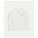 Brooks Brothers Girls Cotton Long Sleeve Pique Polo Shirt | White | Size 10