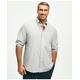 Brooks Brothers Men's Big & Tall Friday Shirt, Poplin End-on-End | Grey | Size 3X