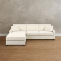 Addison Upholstered Sectional Collection - Build Your Own, Right Arm Facing Chaise, Right Arm Facing Chaise/Heathered Basketweave Natural - Grandin Road