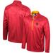 Men's Colosseum Red Louisville Cardinals The Machine Half-Zip Jacket