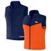 Men's NFL x Darius Rucker Collection by Fanatics Navy Denver Broncos Colorblocked Full-Zip Vest