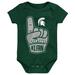 Newborn & Infant Green Michigan State Spartans #1 Fan Foam Finger Bodysuit