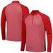 Men's Levelwear Red St. Louis Cardinals Charter Striped Raglan Quarter-Zip Top