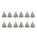 Gnome Pine Tree Ornament (Set of 12) - 3.75"L x 1.25"W x 5.75"H